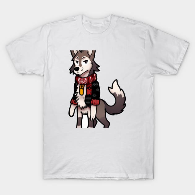 Cute Alpha Wolf Drawing T-Shirt by Play Zoo